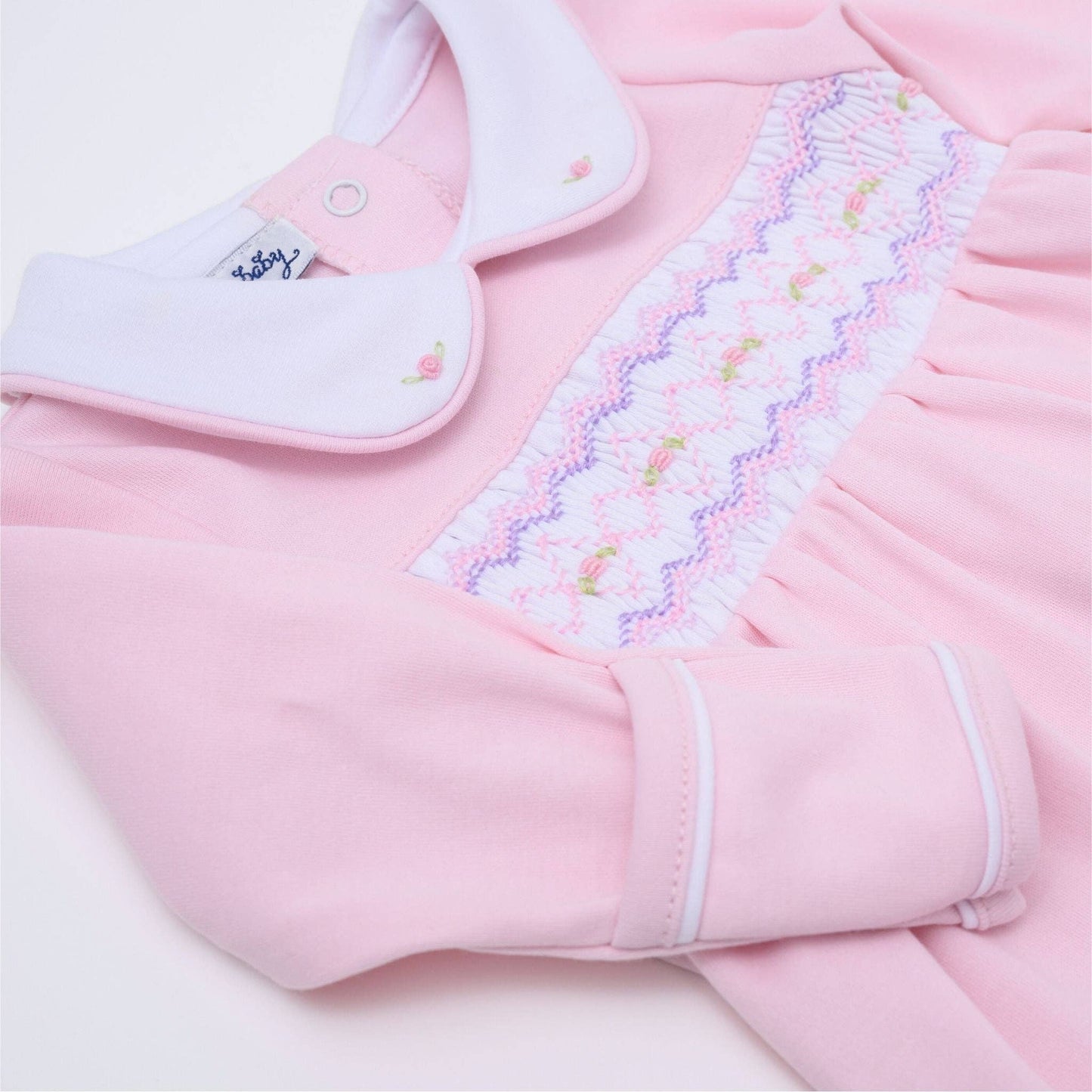 Magnolia Baby - Hazel Smocked Footie - Pink