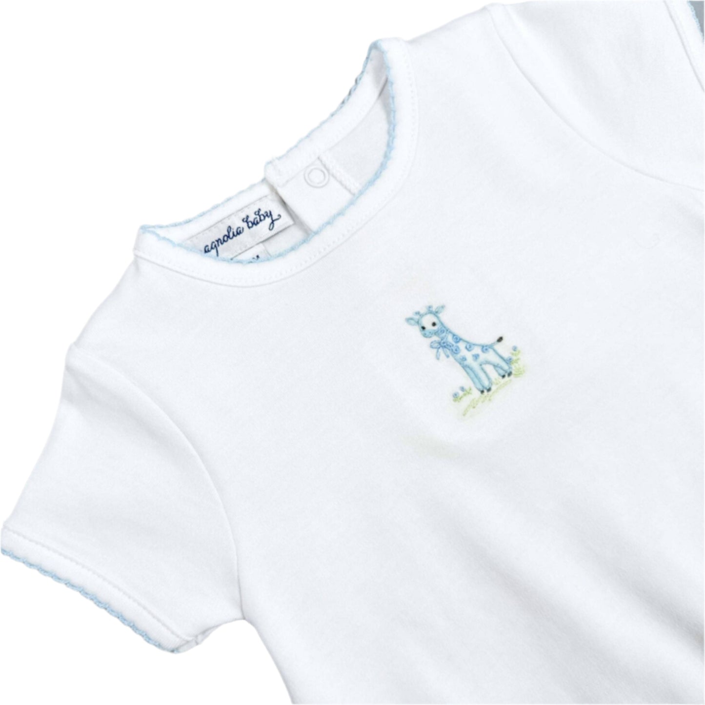 Magnolia Baby - Vintage Giraffe Bubble - Light Blue