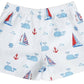 Marco and Lizzy - Nantucket Whales and sailboats Print Girl's Skort