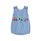 Lil Cactus - Dark Blue Gingham Car Romper