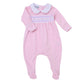 Magnolia Baby - Hazel Smocked Footie - Pink