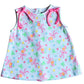 Marco and Lizzy - Bows & Flowers Baby Girl Popover Pima Cotton