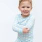 Gracie's Closet - Blue Gingham 2-Piece Toddler Bamboo Set