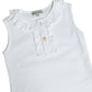 Marco and Lizzy - Cherry Blossoms White 100% Pima Girl's top