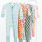 Gracie's Closet - Blue Gingham Bamboo Romper