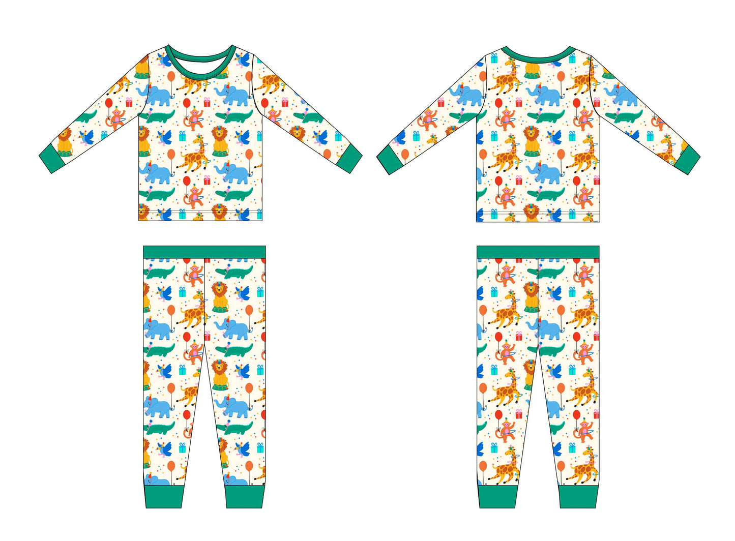 Joan's - Party Animal Two-Piece Bamboo Pajamas