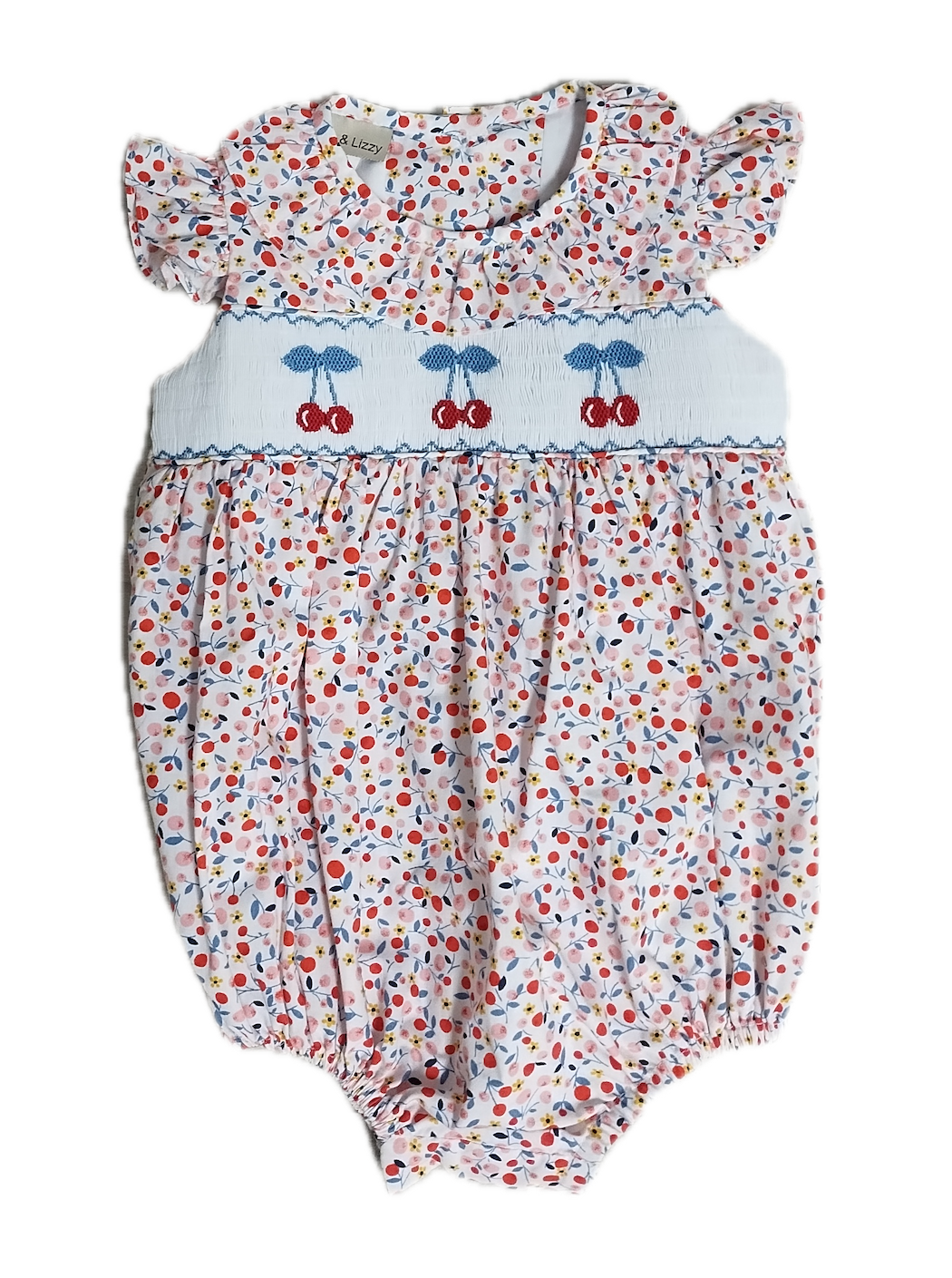 Marco and Lizzy - "Cherries Collection" Applique Baby Bubble