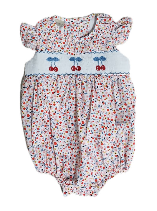 Marco and Lizzy - "Cherries Collection" Applique Baby Bubble