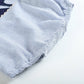 Lil Cactus - Blue Seersucker Whale Applique Baby Bubble Romper