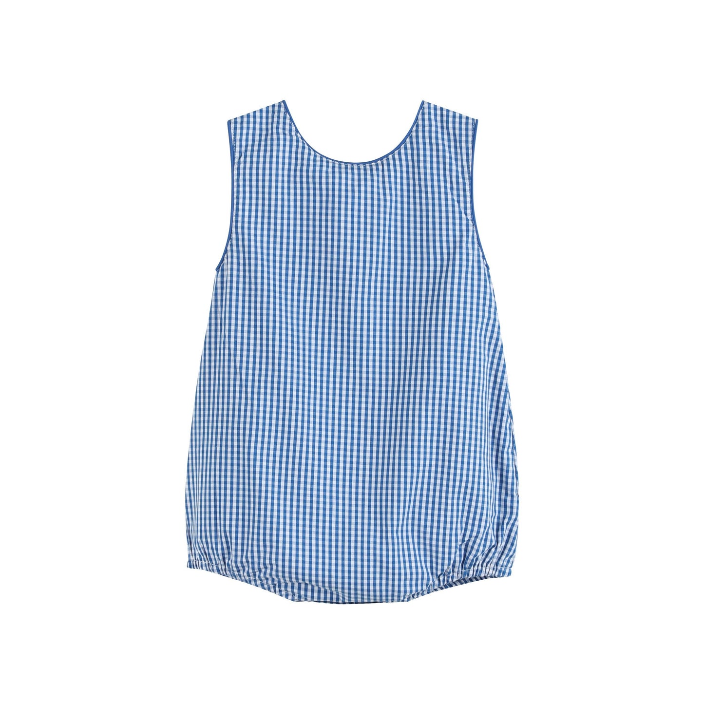 Lil Cactus - Dark Blue Gingham Car Romper