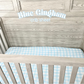 Gracie's Closet - Blue Gingham Muslin Bamboo Crib Sheet