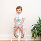 Lil Cactus - Blue Gingham Golf Hole Shirt and Shorts Set