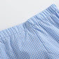 Lil Cactus - Blue Gingham Golf Hole Shirt and Shorts Set