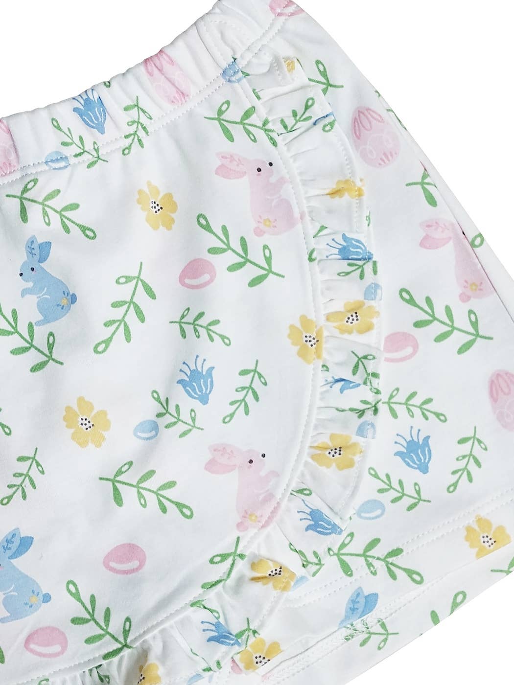 Marco and Lizzy - Girl's skort Easter floral with Bunnies