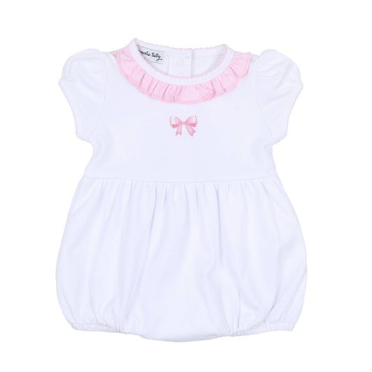 Magnolia Baby - Baby Bows Embroidered S/S Bubble