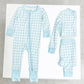 Gracie's Closet - Blue Gingham 2-Piece Toddler Bamboo Set