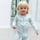 Gracie's Closet - Blue Gingham Bamboo Romper